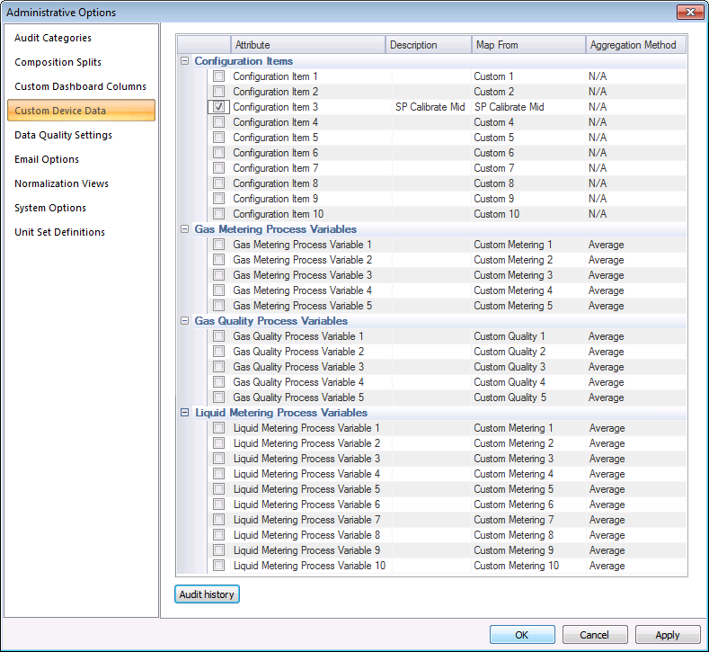 Custom Device Data